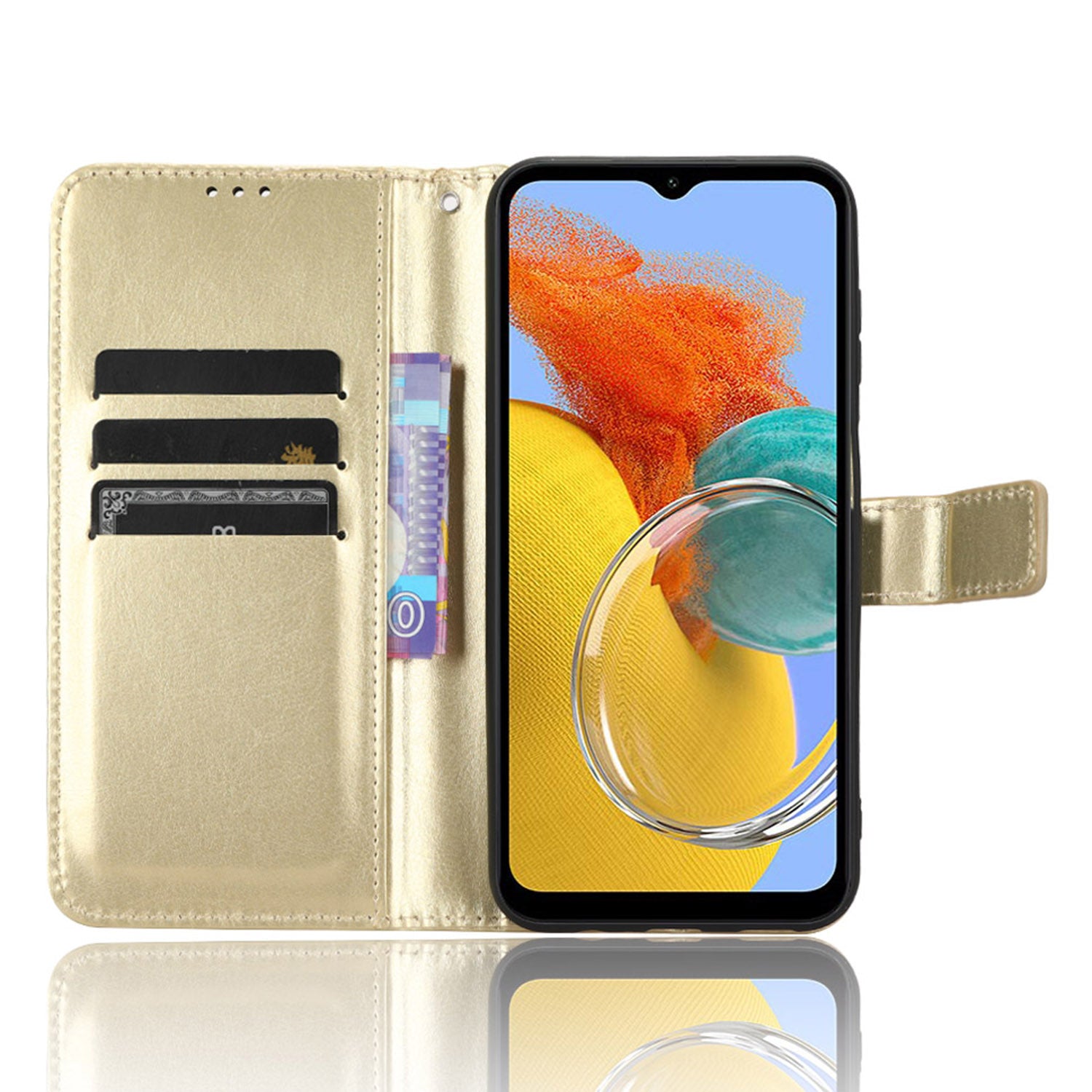 For Samsung Galaxy M14 5G Shockproof Leather Phone Case Wallet Crazy Horse Texture Phone Stand Cover For Samsung Galaxy M14 5G Shockproof Leather Phone Case Wallet Crazy Horse Texture Phone Stand Cover